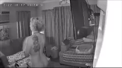 Play Catch a Glimpse: Amateur Maid's Steamy Stretching Session in Airbnb Cabin